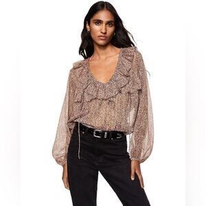 NWT MANGO MNG Lagoon Blouse
